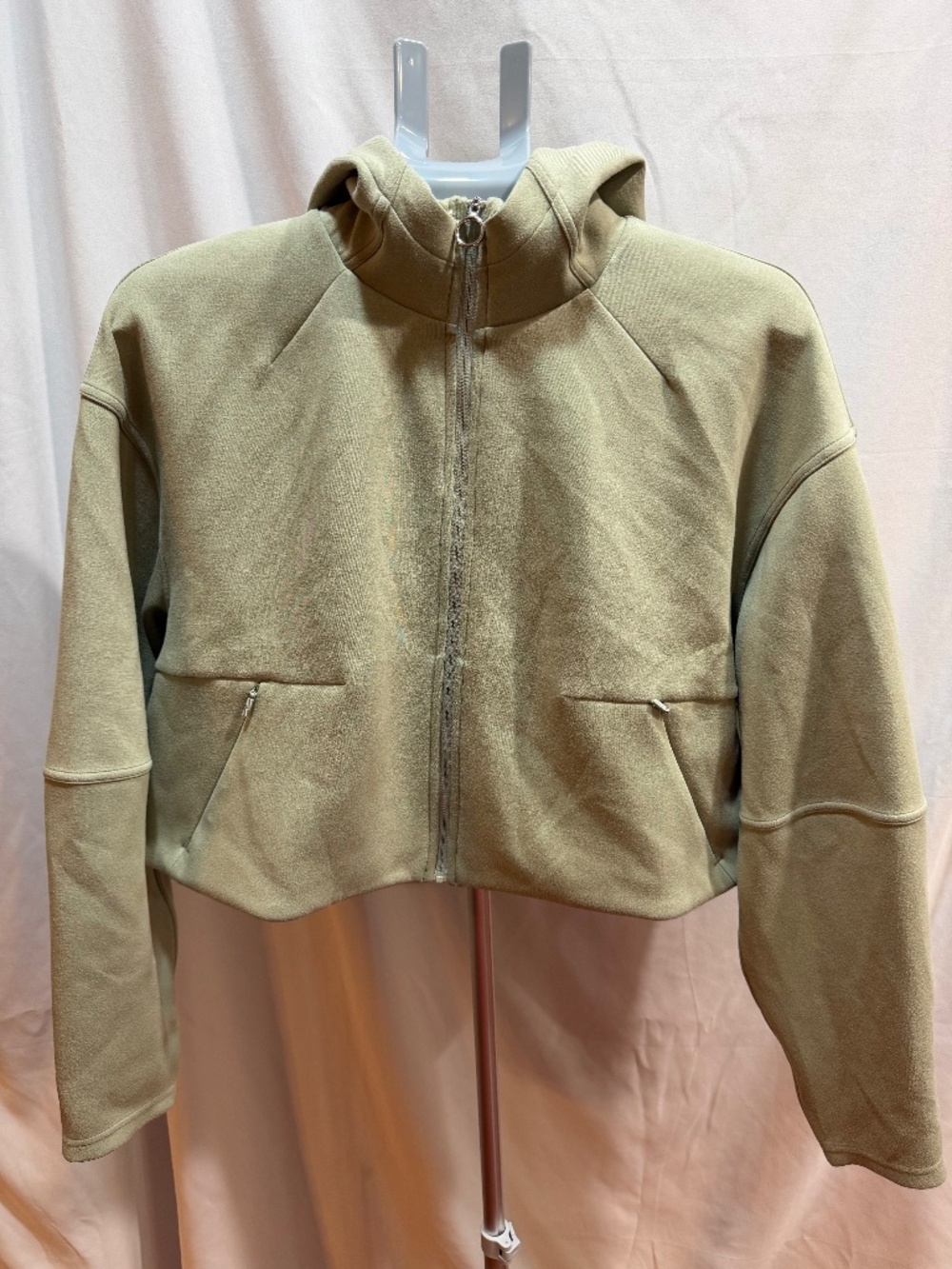 Lululemon Soft Oversized Full Zip Hoodie Green Fern M/L Modal